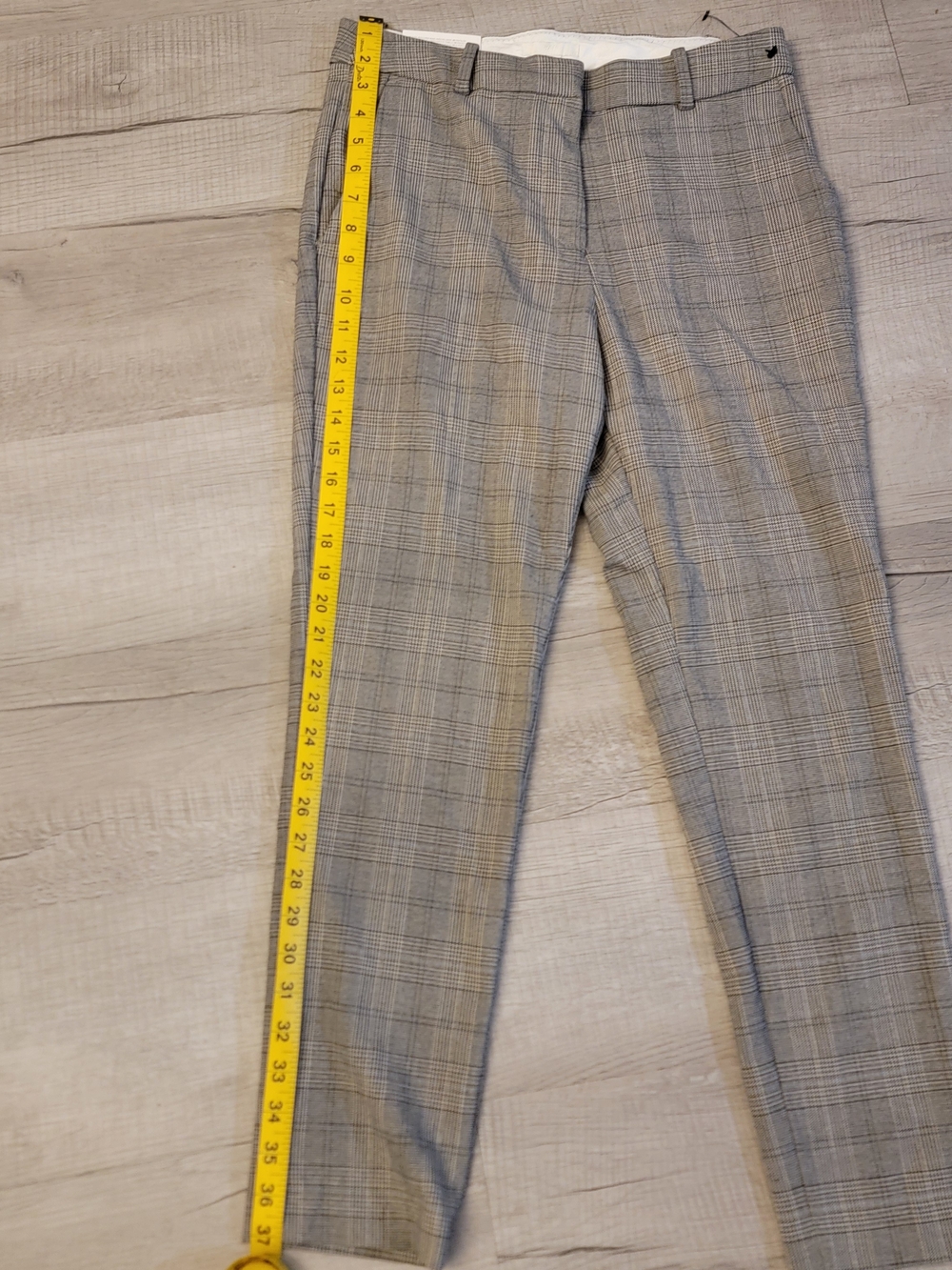 H&M Gray Plaid Women's Tailored Pants